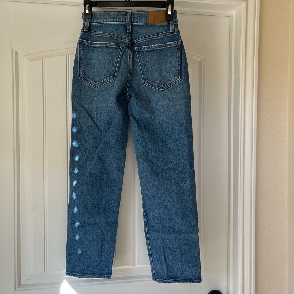 Madewell the perfect vintage straight Jeans denim size 24 petite - Picture 2 of 3